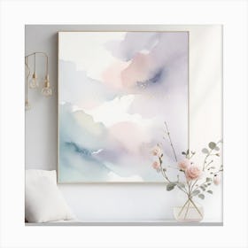 Abstract Watercolor Mural Canvas Print