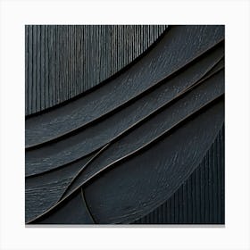 'Black Wood' Canvas Print