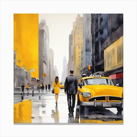 New York City Taxi 1 Canvas Print