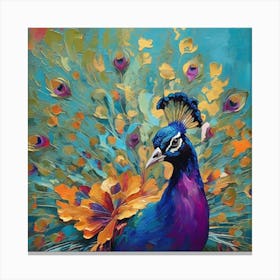 Peacock 1 Canvas Print