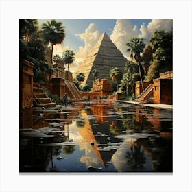 Egyptian Pyramids Canvas Print