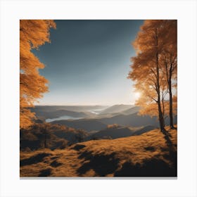 Tranquil Autumn Vistas Canvas Print