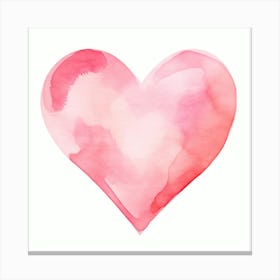 Watercolor Heart 1 Canvas Print