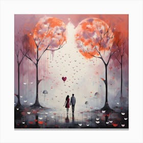 Love Rain 1 Canvas Print