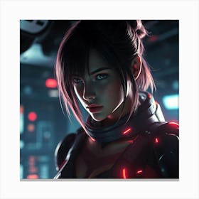 Sci-Fi Girl Canvas Print