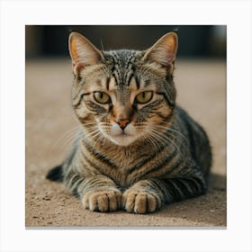 Portrait Of A Cat Canvas Print