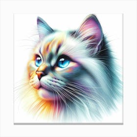 Creative Feline Cat Artwork 106 Canvas Print