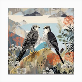 Bird In Nature Falcon 1 Canvas Print