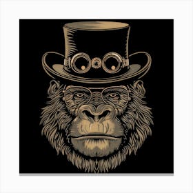 Steampunk Gorilla 6 Canvas Print