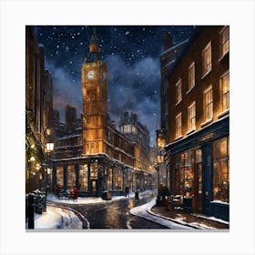 Christmas In London Canvas Print