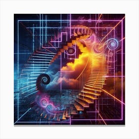 Futuristic Space 3 Canvas Print