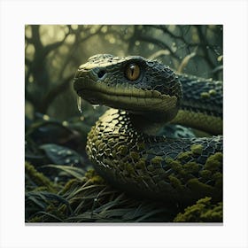 Snake In The Forest Canvas Print