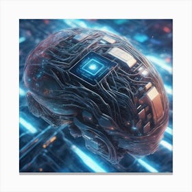 Futuristic Brain 21 Canvas Print