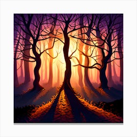 Stunning Image That Combines The Warm Colo Canvas Print