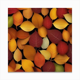 Autumn's Symphony of Leaves 13 Canvas Print