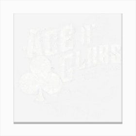 Ace O Clubs Canvas Print