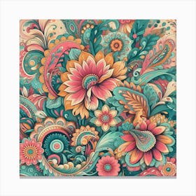 Paisley Pattern Canvas Print