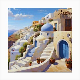 Oia landscape Canvas Print