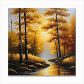 Autumn In The Forest 5 Canvas Print