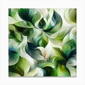 Abstract Leaves 2 Canvas Print