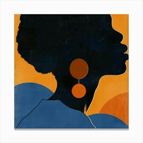 Silhouette Of A Woman 26 Canvas Print