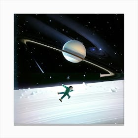 Kid goes to outer space  Canvas Print