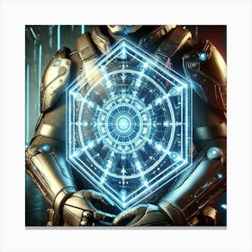 Converted Glowing Adaptive Energy Shield Canvas Print