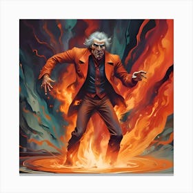 Lost gamble with devil Canvas Print