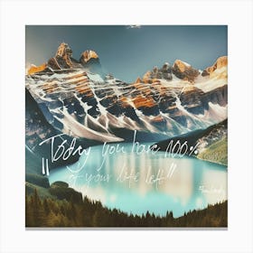 Quote by The Mountain Canvas Print