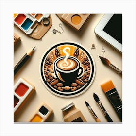Coffee and Creativity 2 Canvas Print