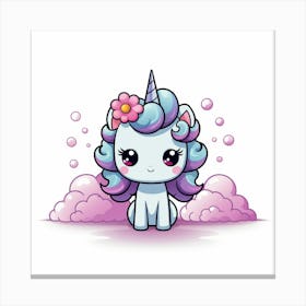 Cute Unicorn 282 Canvas Print