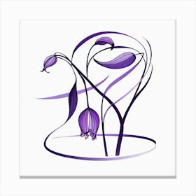 Purple Lily Of The Valley Canvas Print