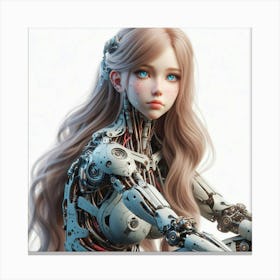 Robot Girl 20 Canvas Print