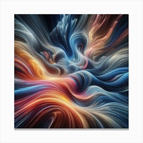 Abstract Waves: Creating Fluid Forms with Intentional Camera Movement Canvas Print