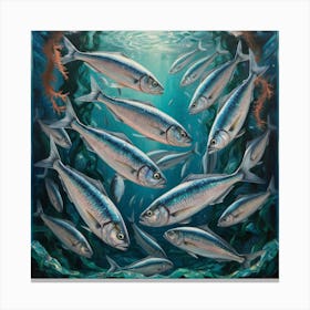 Sardines Canvas Print