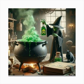 Witch Cauldron 7 Canvas Print