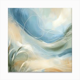 Abstract Tranquil Seascape 3 Canvas Print