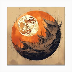 Moon In The Sky Canvas Print