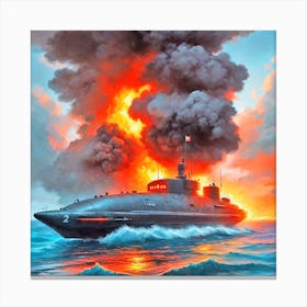 Russian Submarine 6 Canvas Print
