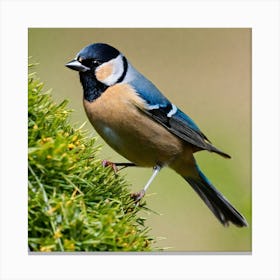 Tit on branch 24 Canvas Print