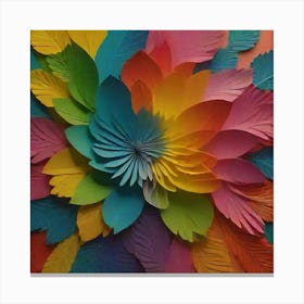 Paper Flower Art 1 Canvas Print