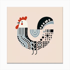 Scandinavian style, Chicken Canvas Print