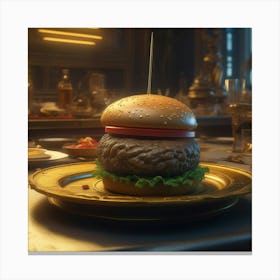 Burger 55 Canvas Print