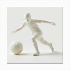 Soccer Player Kicking A Ball 2 Canvas Print