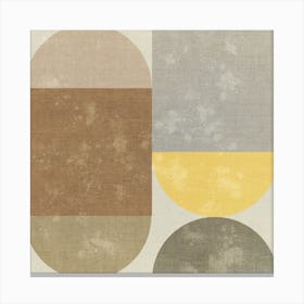 Abstract Circles With Texture Canvas Print