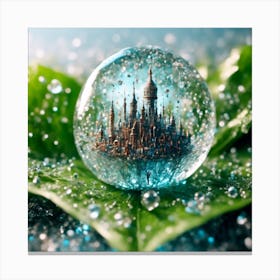 City In A Glass Canvas Print
