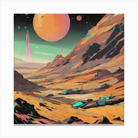 Alien Landscape Canvas Print