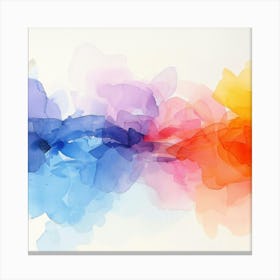 Abstract Watercolor Painting 12 Canvas Print