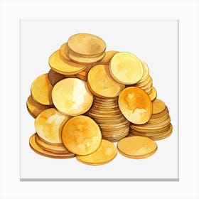 Pile Of Gold Coins 3 Canvas Print