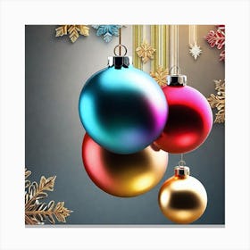 Christmas Ornaments 119 Canvas Print